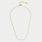 Timeless Gold Pearl Necklace