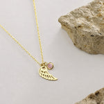 Guardian Angel Birthstone Necklace