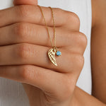 Guardian Angel Birthstone Necklace