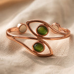 Iridescent Opal Copper Bracelet