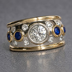 Vintage Cubic Zirconia Inlaid Ring