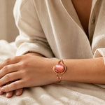 Eternal Pink Sphere Copper Bracelet