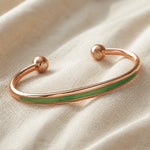 Verdant Jade Copper Bracelet