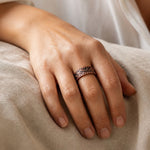 Copper Botanical Fern Ring