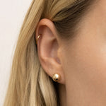 Polished Sphere Stud Earrings