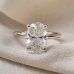 Celestial Oval Solitaire Ring