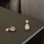 Pearl Halo Drop Earrings