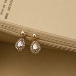 Pearl Halo Drop Earrings