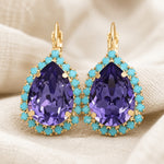 Vintage Crystal Teardrop Earrings