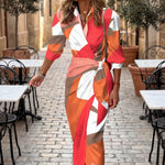 Alice | Striped Midi Dress