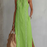 Aurora | Sleeveless Lace Detail Midi Dress