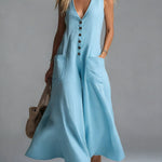 Alana | Button Flow Maxi Dress