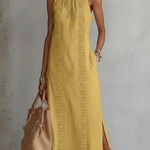 Aurora | Sleeveless Lace Detail Midi Dress