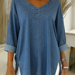 Lucy | Stylish Denim Top