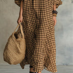 Caryn | Check Maxi Dress