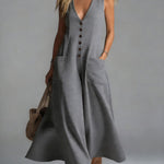 Alana | Button Flow Maxi Dress