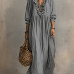 Olette | Boho Long Sleeve Maxi Dress