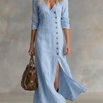 Pomeline | Button Maxi Dress