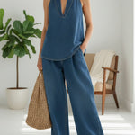 Aurora | Vintage Denim Two-Piece Set