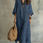 Caryn | Check Maxi Dress