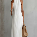 Aurora | Sleeveless Lace Detail Midi Dress