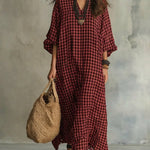 Caryn | Check Maxi Dress