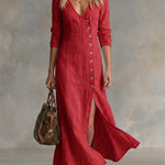Pomeline | Button Maxi Dress
