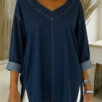 Lucy | Stylish Denim Top