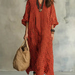 Caryn | Check Maxi Dress