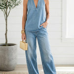 Aurora | Vintage Denim Two-Piece Set