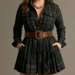 Heidi | Checked Mini Dress with Belt