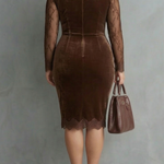 Josie | Velvet Keyhole Mini Dress