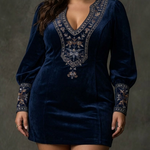 Sofia | Soft Suede-Effect Dress