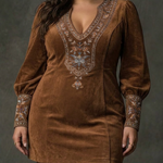 Sofia | Soft Suede-Effect Dress