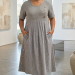 Trinity | Striped Midi Dress