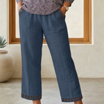 Brooklyn | Contrast Trim Cropped Pants