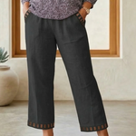 Brooklyn | Contrast Trim Cropped Pants