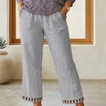 Brooklyn | Contrast Trim Cropped Pants