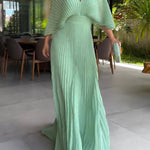 Rhoslyn | Floating Ribbed Maxi Dress