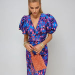 Dior | Pleated Sleeve Colourful Dress