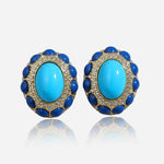 Regal Halo Stud Earrings