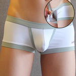 2 Pack Men's Separated Ball Pouch Trunks With Fly