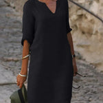 Kara | V-Neck Day Dress