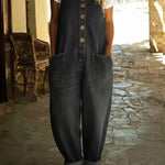 Vintage Cotton Denim Jumpsuit