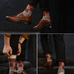 3 Pack Retro Ethnic Jacquard Calf Socks