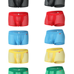 Men's Striped Breathable Support Underwear with Separate Pouch