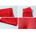 Men's Striped Breathable Support Underwear with Separate Pouch