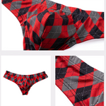 Men’s Low-Rise U-Convex Print Thong