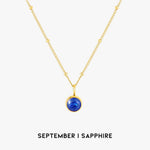Luminous Circle Gemstone Necklace
