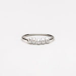 Dewdrop Five Pearl Statement Ring